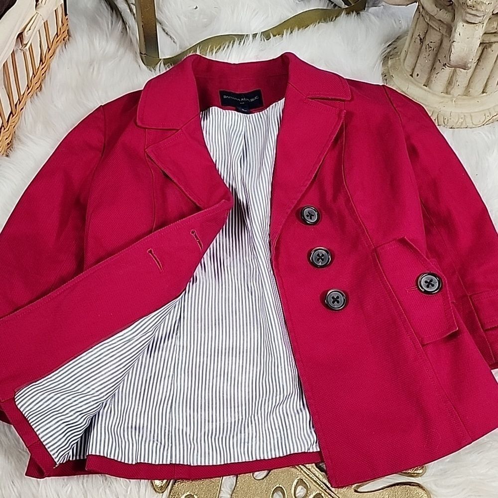 Banana Republic Belted Double Breasted Lined Blazer Size 2